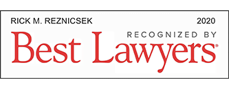 Rick m Rezncsek 2020 Reconized by  Best Lawyers